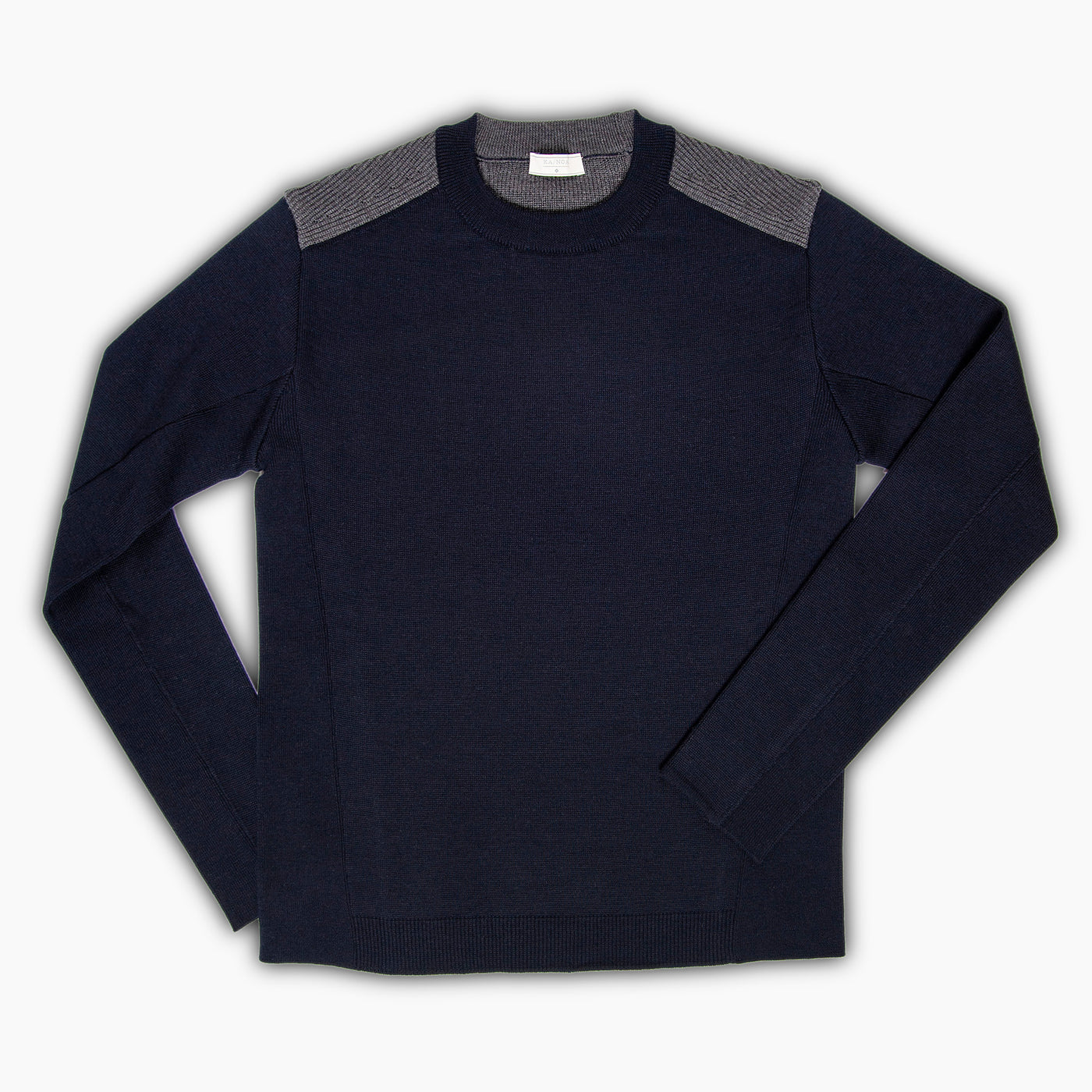 Lional Knitted crew neck jumper punto Milano (two tones)