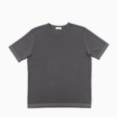 Malten T-Shirt Tricot Compact Cotton (mud grey)