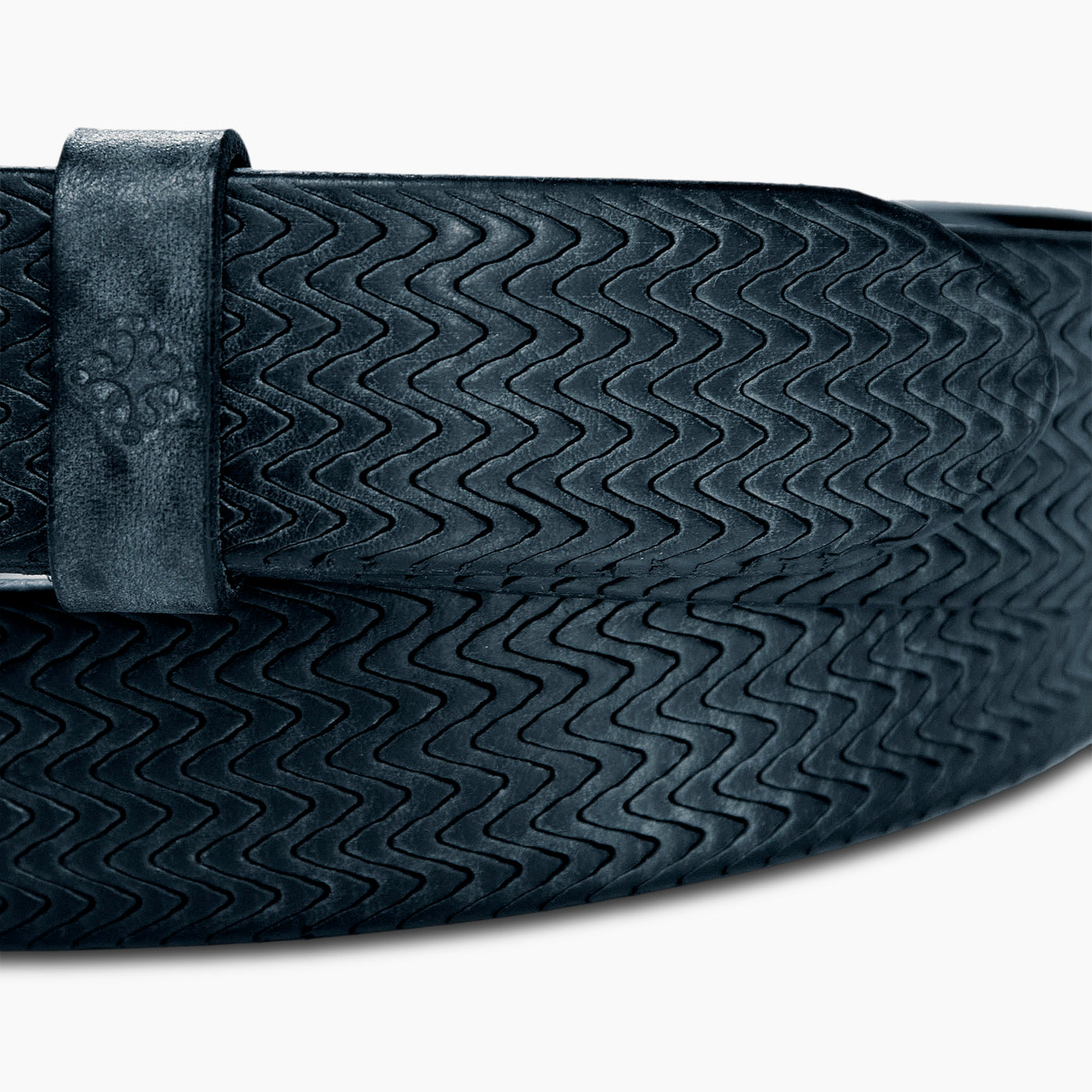 Manuel Vintage Leather Belt (dark blue)