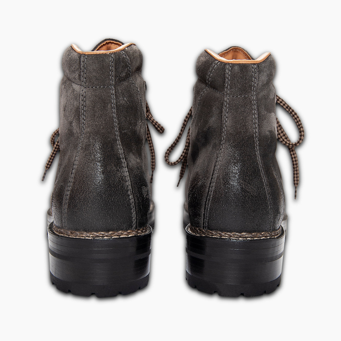 Marmolada entirely hand crafted urban trekking shoe - WOMEN (dark grey suede)