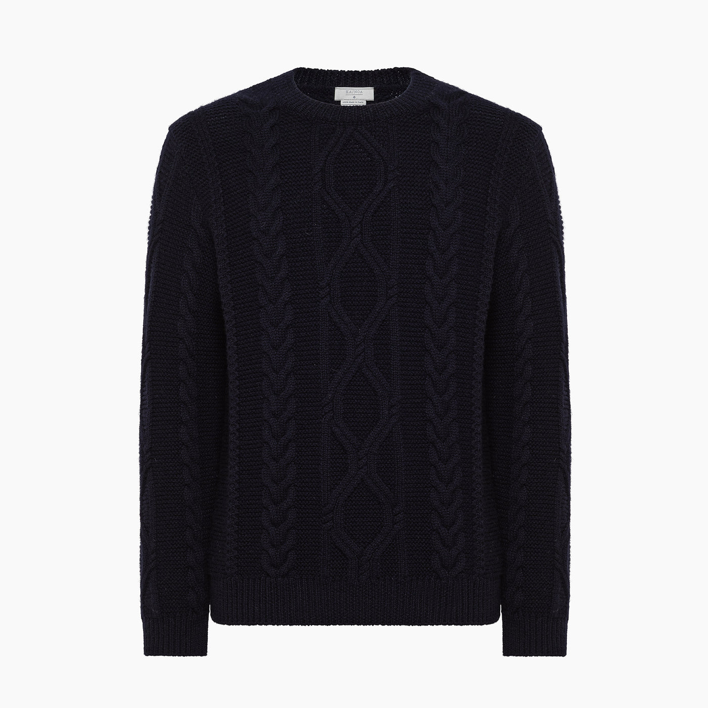 Orson knitted crew neck jumper in virgin wool