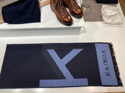 Enor placed K/N logo Scarf 100% Wool