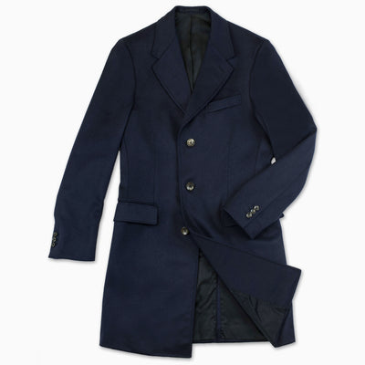 Pierre Coat Wool and Cashmere (Night Blue)