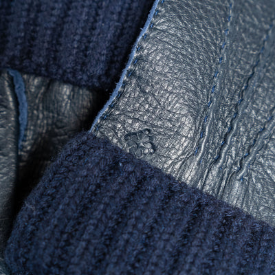 Victor 100% Soft Deer and Interior in Cashmere Gloves (dark blue and blue)