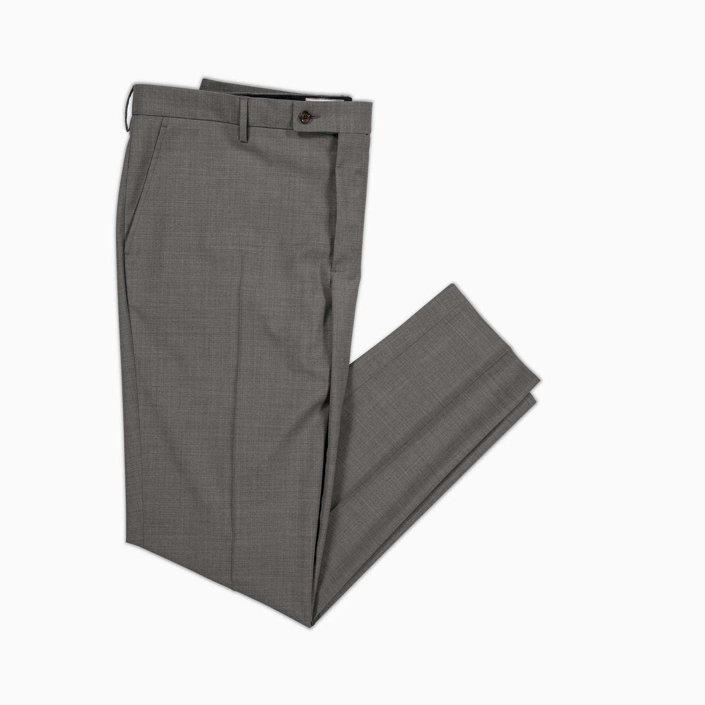 Boris Chino Pants Stretch Light Wool (medium grey melange)