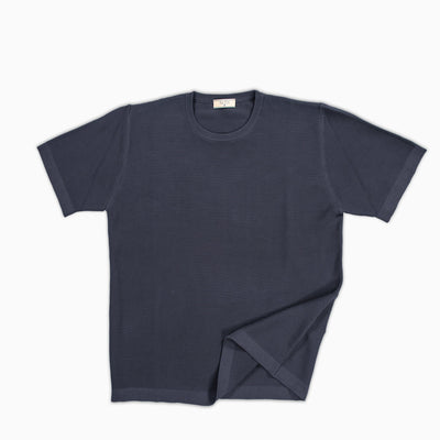 Malten T-Shirt Tricot Compact Cotton (dark blue)