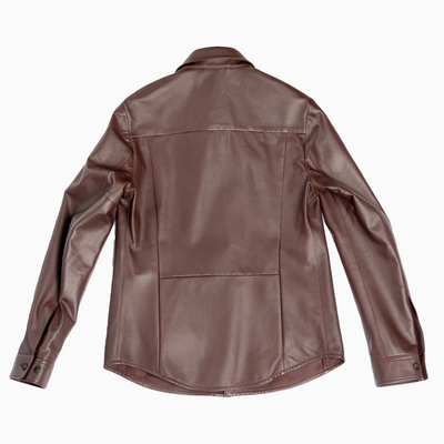 Lazare shirt leather jacket (nappa)